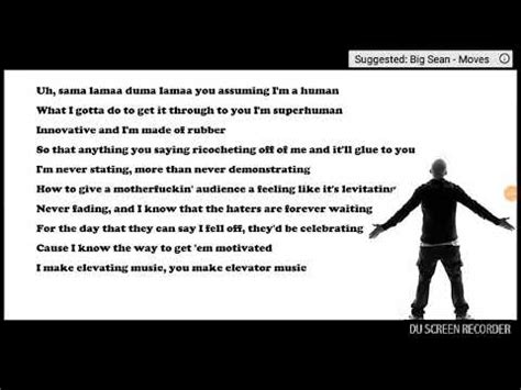 Rap God Fast Part Lyrics Learn To Sing Fast Read Description