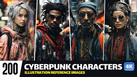 Artstation Cyberpunk Characters Vol04 4k Reference Images Artworks