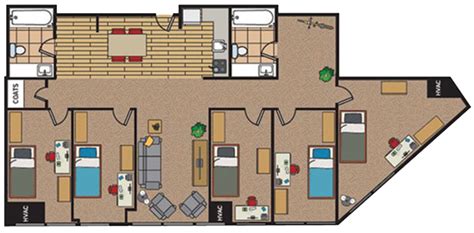 Suite Layouts And Dimensions University Of Michigan Flint Housing