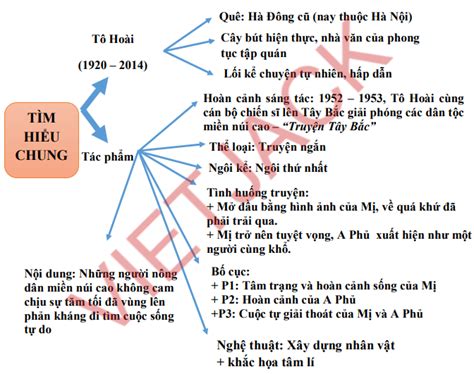 Hướng Dẫn Sơ đồ Tư Duy Vợ Chồng A Phủ Đơn Giản Và Hiệu Quả