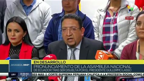 Expresidente Del Parlamento Ecuatoriano Asegura Que No Hay Como