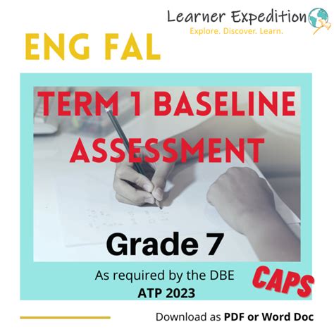 Baseline Assessment English Fal Gr Teacha