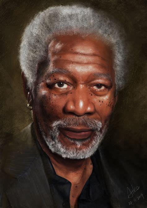 Artstation Morgan Freeman Portrait