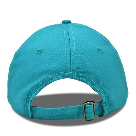 Dalix Unisex Unstructured Cotton Cap Adjustable Plain Hat In Teal