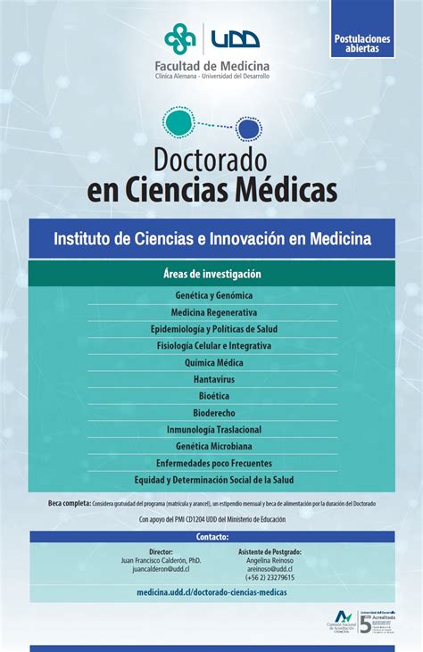 Abiertas Las Postulaciones Para El Doctorado En Ciencias M Dicas