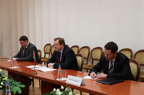 Minister Of Foreign Affairs Of Belarus S Aleinik Meets The Delegation