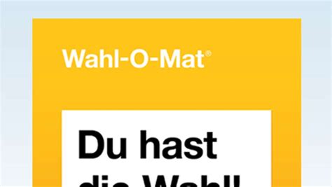 Bundestagswahl Wahl O Mat Welche Partei Passt Zu Ihnen Politik