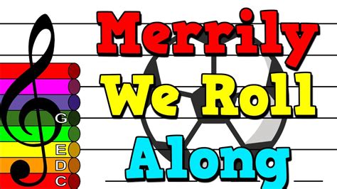 Merrily We Roll Along Treble Clef Boomwhacker Play Along Youtube