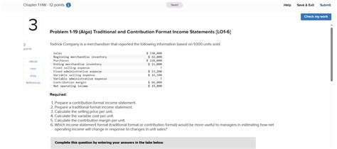 Solved Prepare A Contribution Format Income