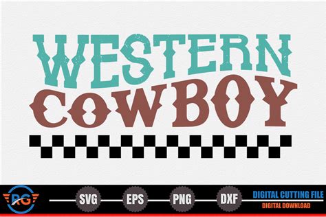 Western Cowboy Retro Western SVG Graphic By Robi Graphics Creative