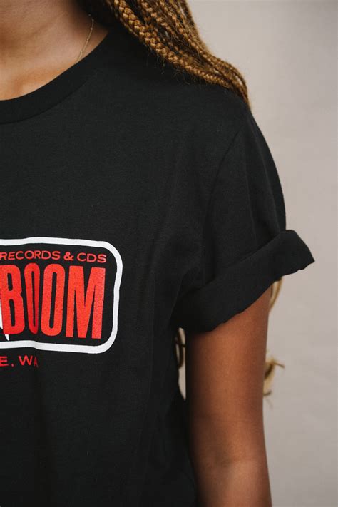 Boom Logo Black T Shirt — Sonic Boom Records