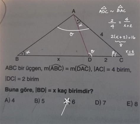 Sinif Geometri Benzerlik Sorusu Eodev