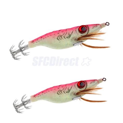 2 Pieces Fishing Artificial Squid Hook Hard Fishing Lure Egi Squid Jigs ...