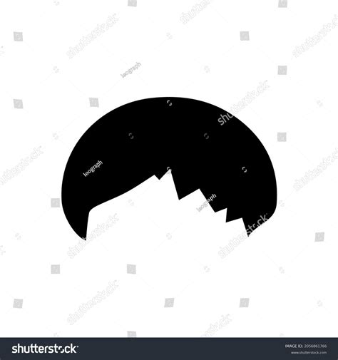 Toupee Icon Logo Illustration Symbol Silhouette Stock Illustration