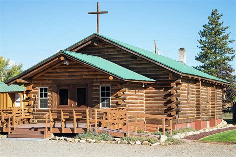 Log Church on Riverside Photograph by Tom Cochran