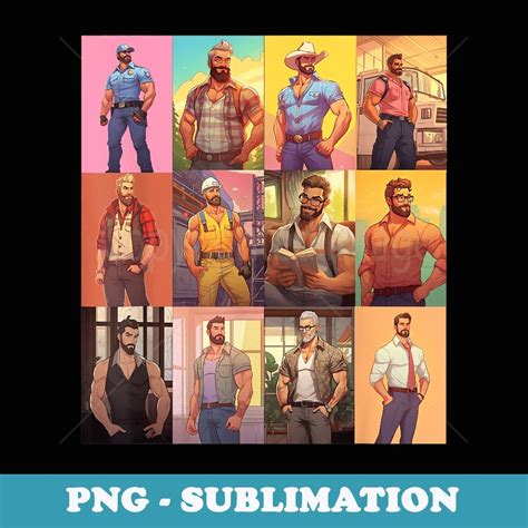 LGBT Bear Dilf Mens Muscle Daddy Gay Bear Cub Jock Pride Inspire Uplift