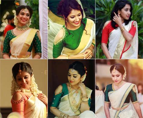 Kerala Saree Blouse Designs Best Blouse Designs For Kasavu Sarees