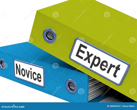 Expert Vs Novice Two Way Road Sign Skills Experience Expertise Stock