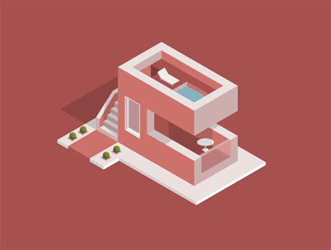 Isometric house by Zlata on Dribbble