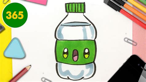 Comment Dessiner Une Bouteille D Eau Kawaii Dessins Kawaii Faciles