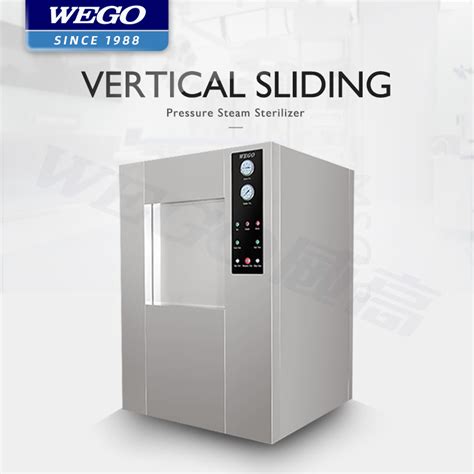 Wego L Medical Vertical Sliding Door Steam Sterilizer For Cssd