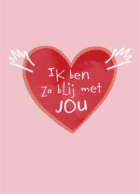 Valentijnskaart Hart Met Ik Ben Zo Blij Met Jou Hallmark