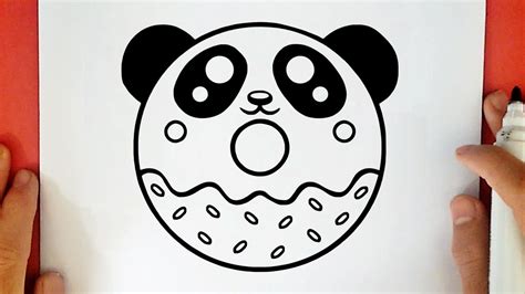 COMMENT DESSINER UN DONUT PANDA KAWAII YouTube