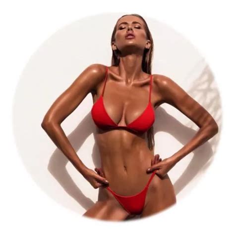 Traje De Baño 2 Piezas Bikini Realce Sexy Brasileño Meses sin intereses