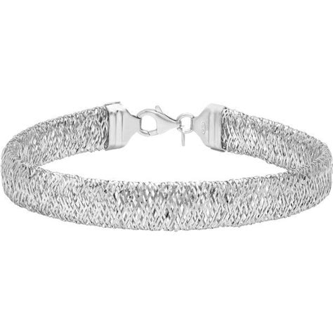 Sterling Essentials Italian Silver Mesh Bracelet Silver Mesh Bracelet