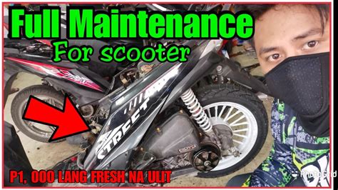 Scooter Full Maintenance Throttle Body Cleaning CVT Upgrade Fuel