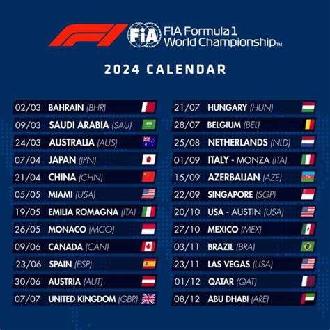 Calendario F1 2024 Horarios Wevertonrufo Descubra As Apostas Online