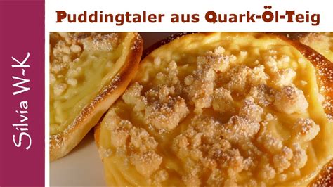 Puddingtaler Mit Quark L Teig Puddingteilchen Lecker Youtube