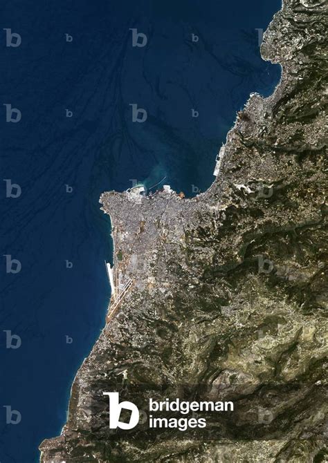 Image of Beirut, Lebanon, True Colour Satellite Image