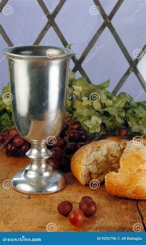 Communion Bread And Wine Stock Photo Image Of Bread Offering