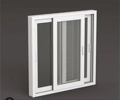 White 8mm 3 Track Upvc Sliding Window At Rs 470sq Ft In Ghaziabad Id 2851676379862