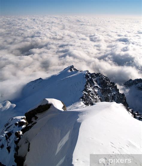 Transparant Gordijn Bergen En Wolken PIXERS NL