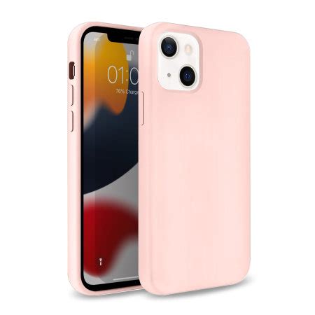 Olixar Soft Silicone IPhone 13 Mini Case Pastel Pink