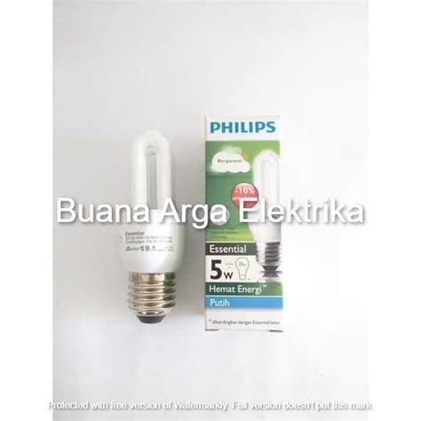 Jual Philips Lampu Essential Watt Watt W W Putih Di Lapak Buana