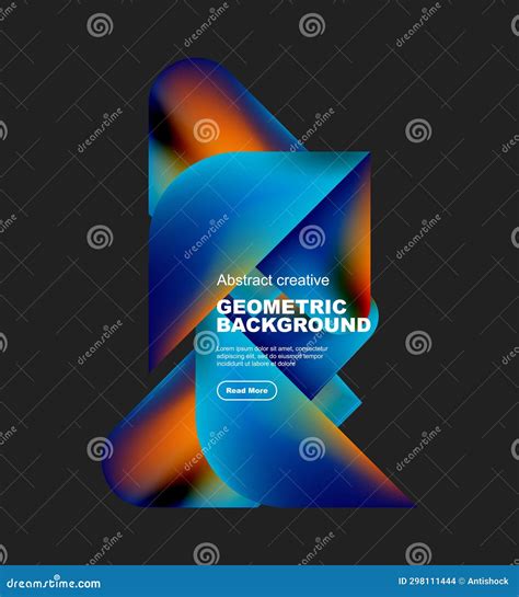 Creative Geometric Abstract Background Design Stock Vector