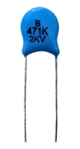 50 Peças Capacitor Cerâmico 470pf X 2kv Passo 5mm A Grane