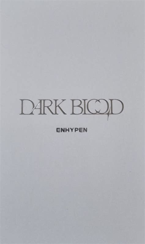 Enhypen Back Photocard New Ver Blood Wallpaper Dark Blood