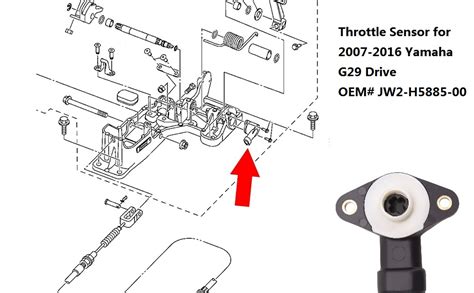 Amazon 10L0L Golf Cart Throttle Sensor For Yamaha G29 Drive