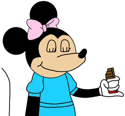 Minnie Mouse Eating Chocolate Bar By Nicholasvinhchaule95 On Deviantart