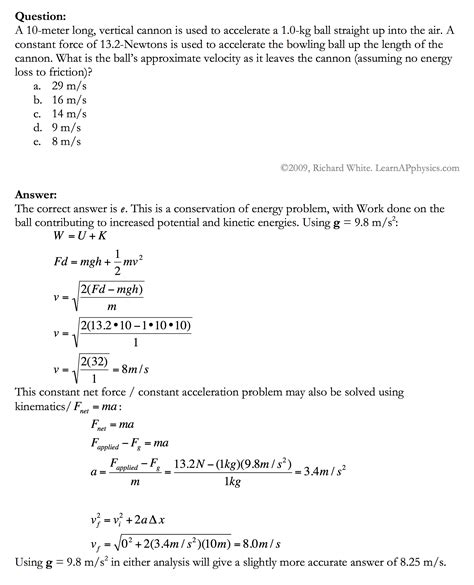 Work And Energy Physics Ppt