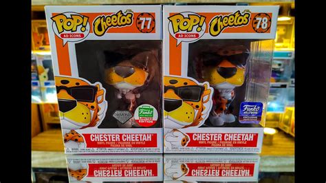 CHEETOS FUNKO POP CHESTER CHEETAH 77 CHESTER CHEETAH 78 DIAMOND