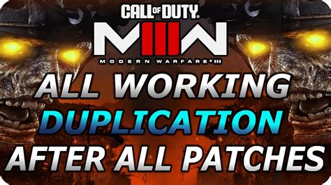 Modern Warfare Zombie Glitches All Duplication Glitches After All