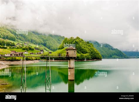 Lungern lake in Switzerland Stock Photo - Alamy