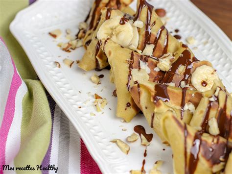 Crêpe fourrée à la banane et chocolat recette facile et rapide