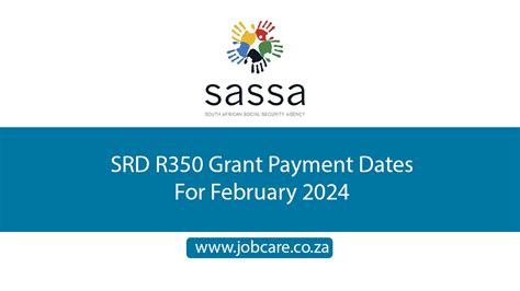 Srd R350 Grant Payment Dates For February 2024 Jobcare