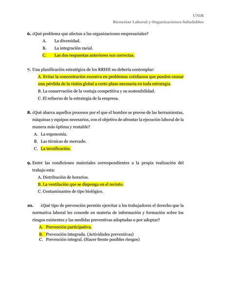 SOLUTION Compendio De Test De Bienestar Laboral Y Organizaciones